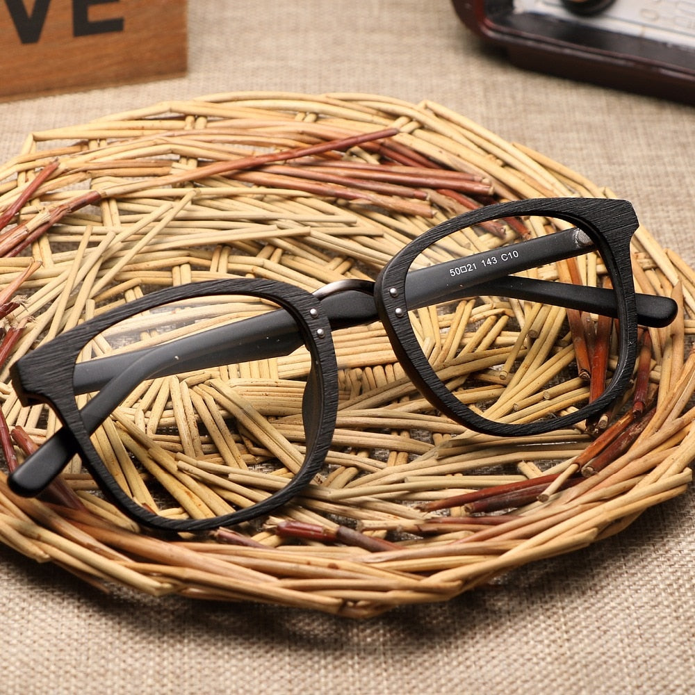 Black Wooden Glasses